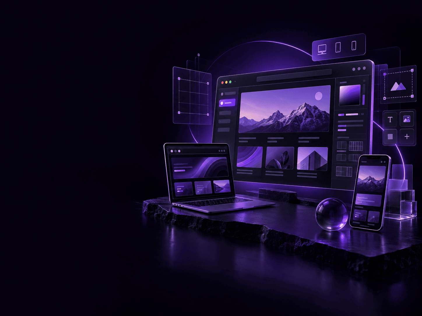 Abstract creative direction, motion and branding visual